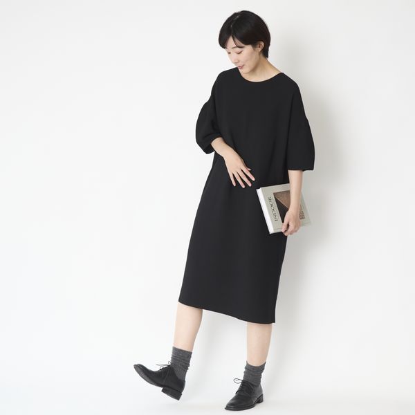 SAIFUKU/ふんわりスリーブワンピース -カジュアルもキレイめもこれ一着